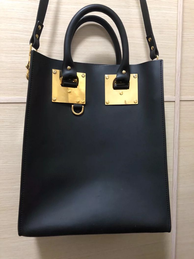 Sophie Hulme Sophie Hulme Black Shoulder Handbag Size ONE SIZE - 2 Thumbnail