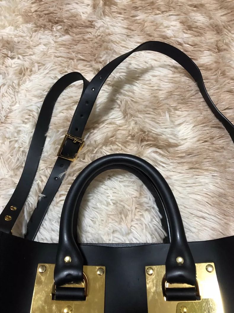 Sophie Hulme Sophie Hulme Black Shoulder Handbag Size ONE SIZE - 7 Thumbnail