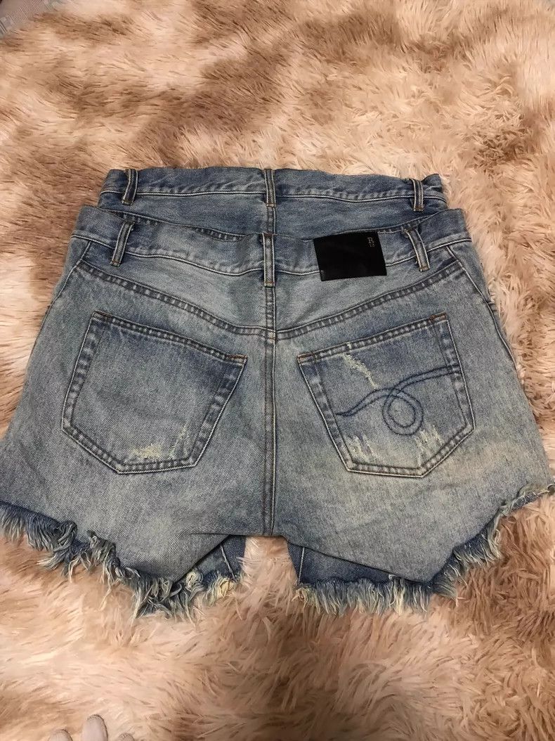R13 R13 Distressed Denim Shorts Size 27 Size US 27 - 4 Thumbnail