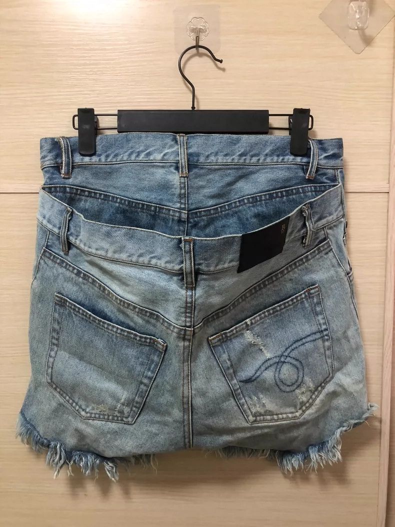 R13 R13 Distressed Denim Shorts Size 27 Size US 27 - 2 Thumbnail