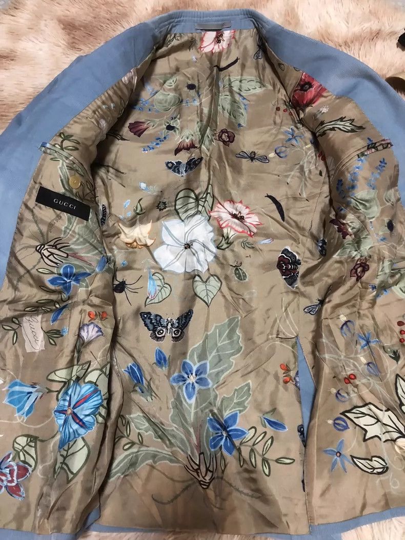 Gucci Gucci Suit Jacket with Flaws and Missing Buttons Size US L / EU 52-54 / 3 - 3 Thumbnail