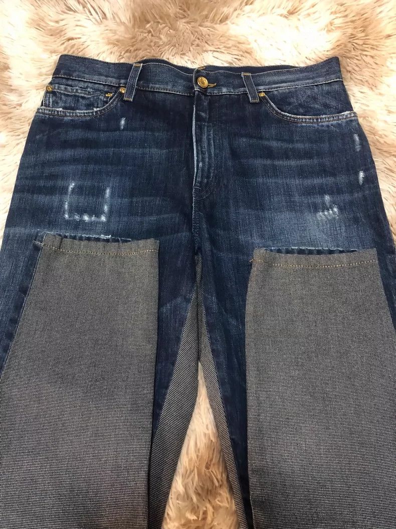 Dolce & Gabbana Dolce Gabbana Denim Pants with Distressed Details Size US 42 / EU 58 - 3 Thumbnail