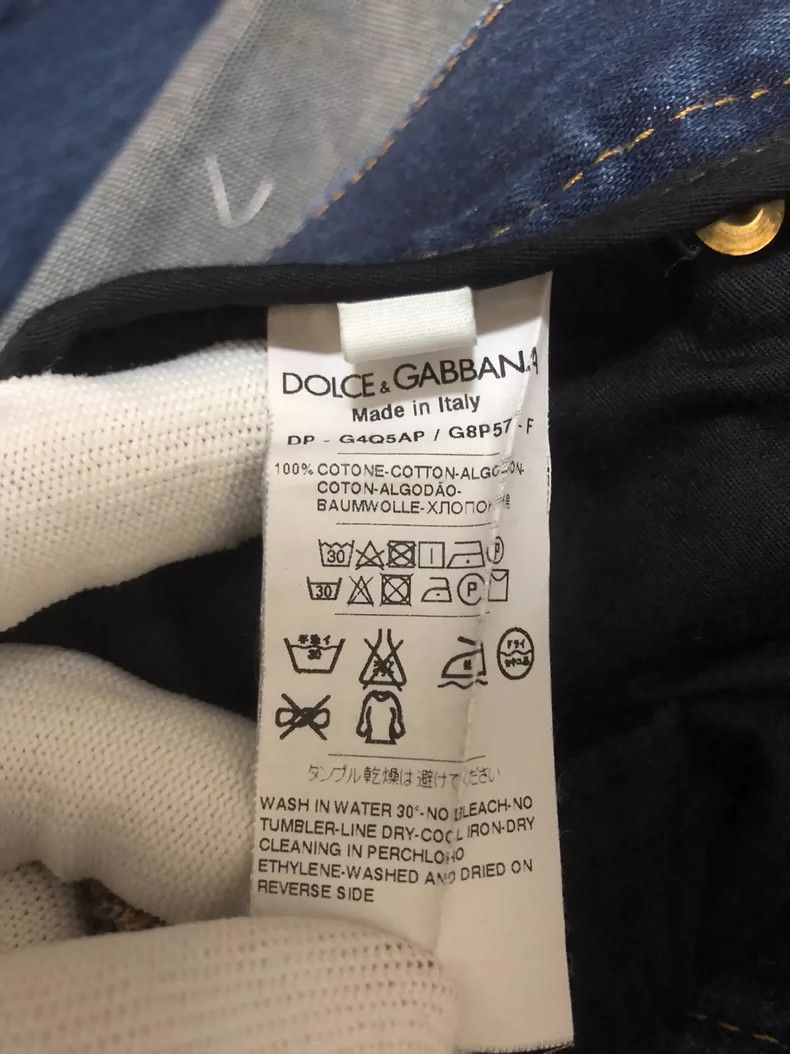 Dolce & Gabbana Dolce Gabbana Denim Pants with Distressed Details Size US 42 / EU 58 - 6 Thumbnail