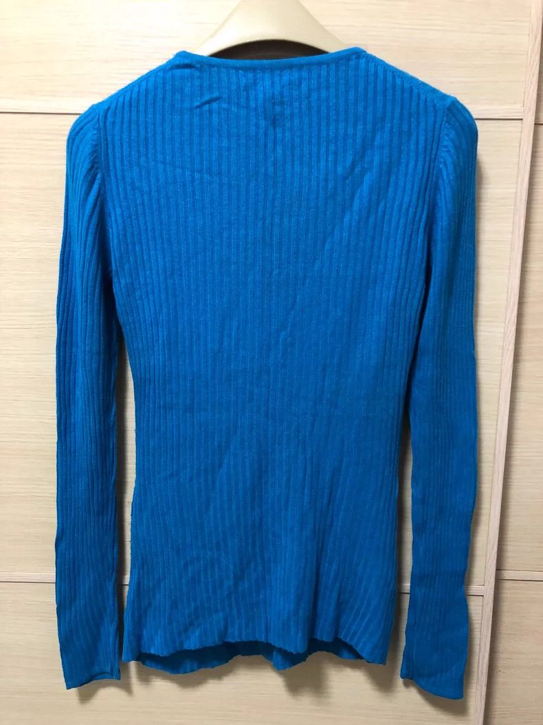 Versace Versace Women's Knit Sweater Blue Color Size US M / EU 48-50 / 2 - 2 Thumbnail