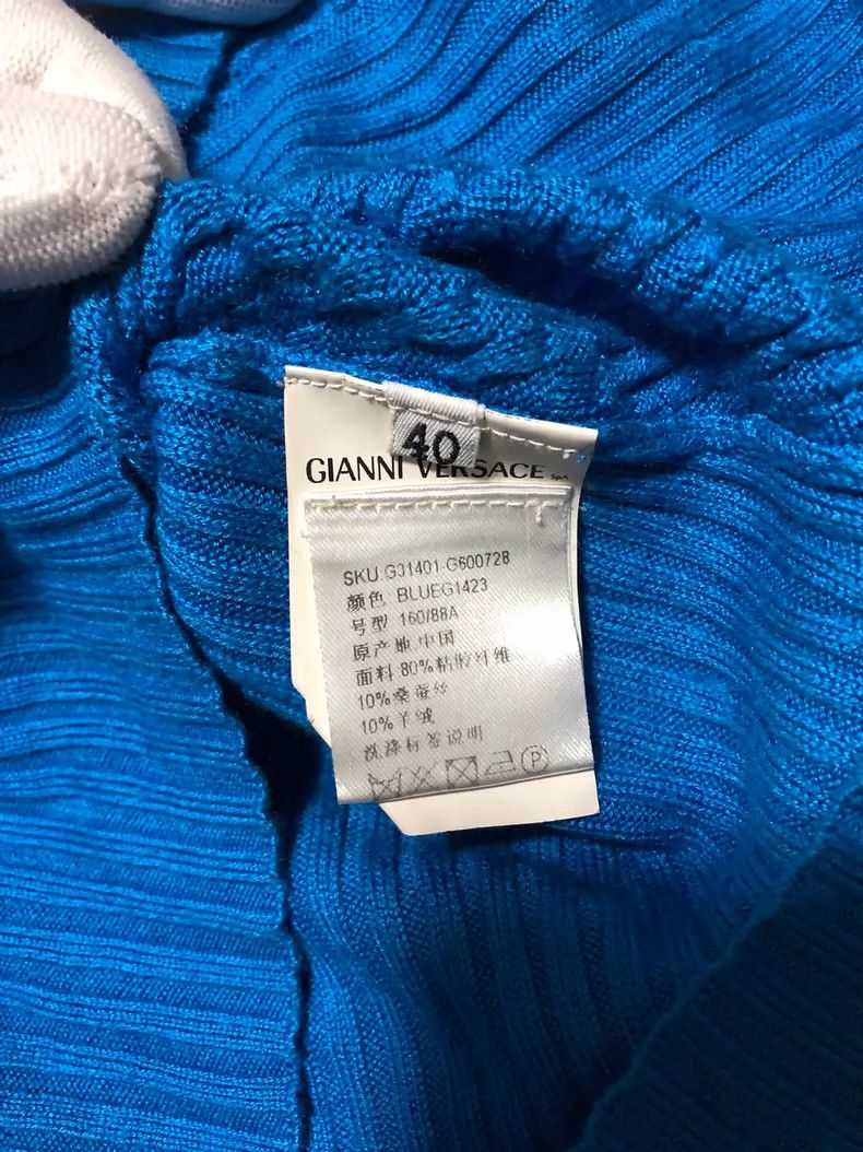 Versace Versace Women's Knit Sweater Blue Color Size US M / EU 48-50 / 2 - 5 Thumbnail