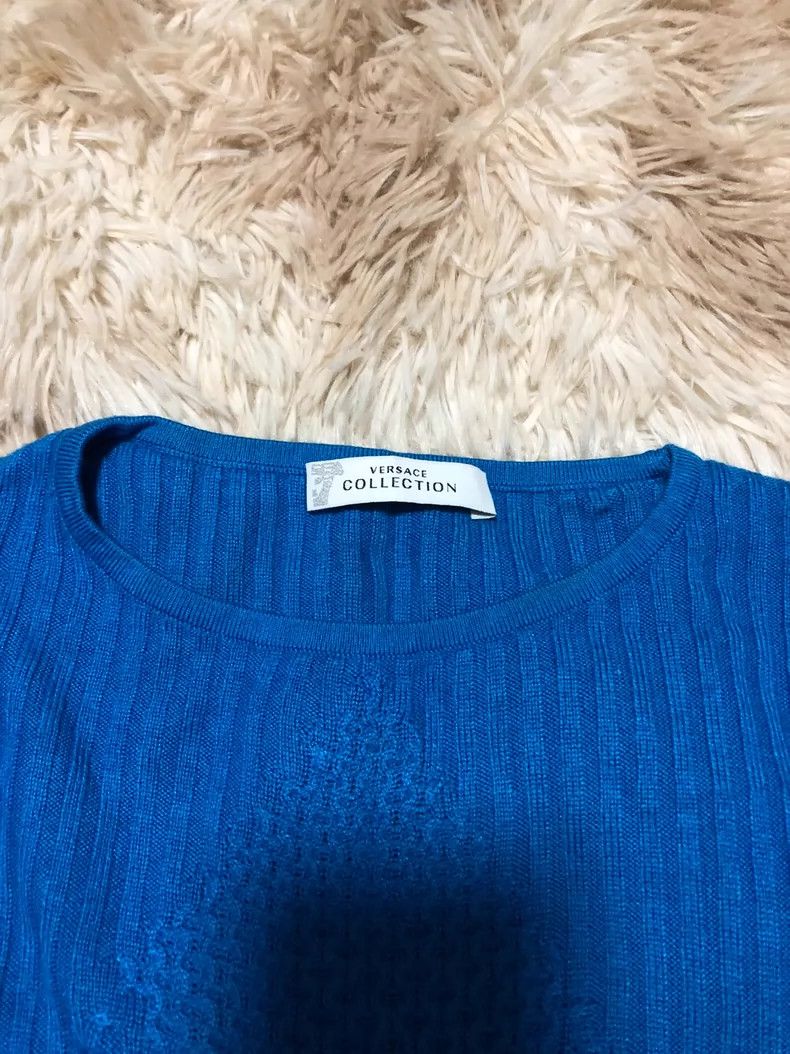 Versace Versace Women's Knit Sweater Blue Color Size US M / EU 48-50 / 2 - 3 Thumbnail