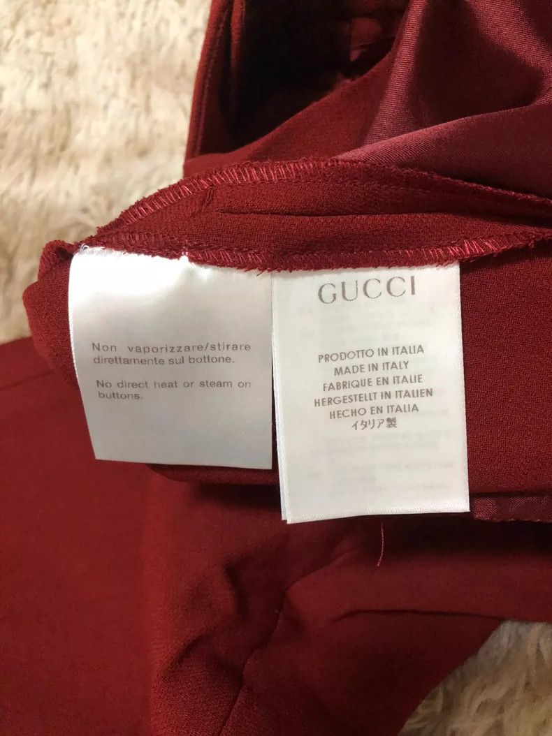 Gucci Gucci Women's Red Pants for Sale Size US 42 / EU 58 - 5 Thumbnail