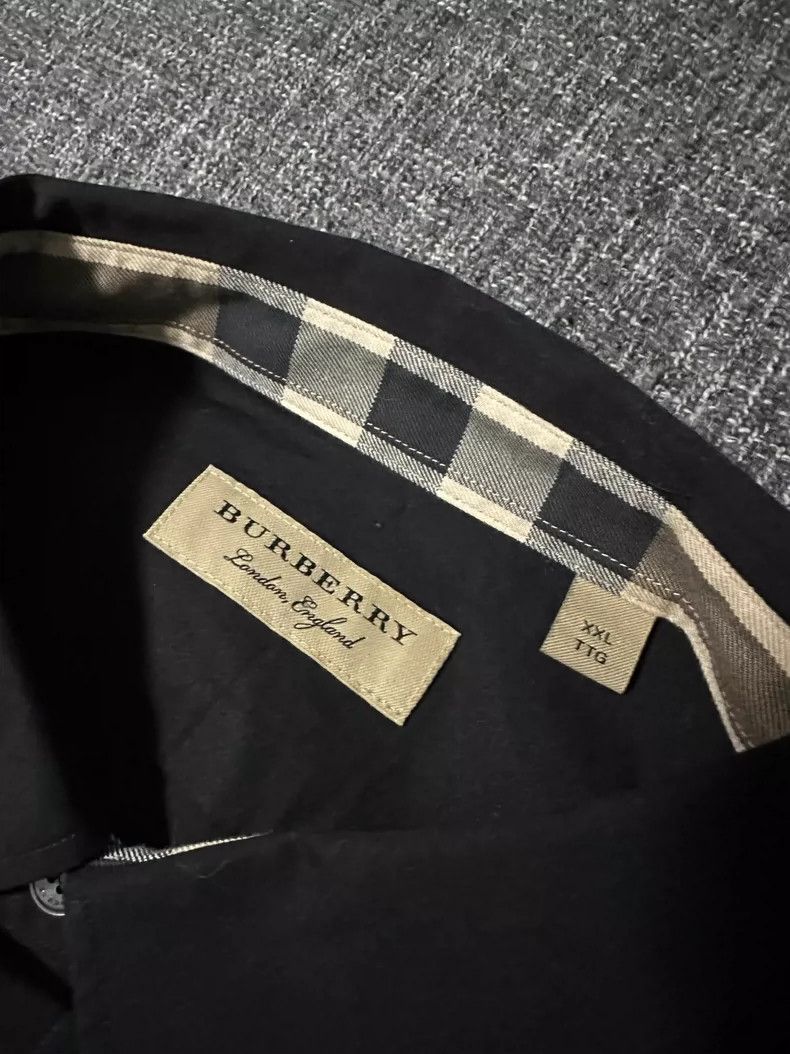 Burberry Burberry Black Classic Embroidered Shirt XXL Size US XXL / EU 58 / 5 - 2 Thumbnail