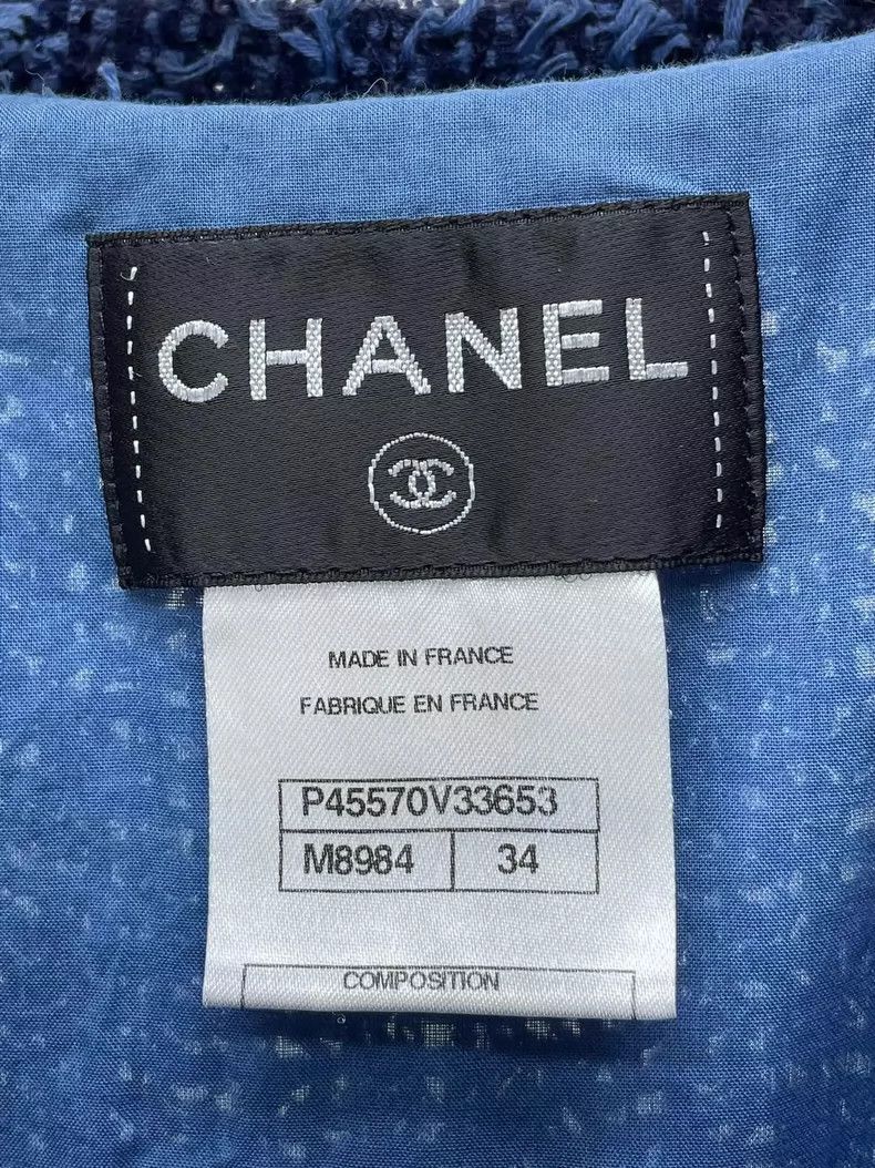Chanel Chanel Blue Knitted Dress Size 34 Size US 34 / EU 50 - 5 Thumbnail