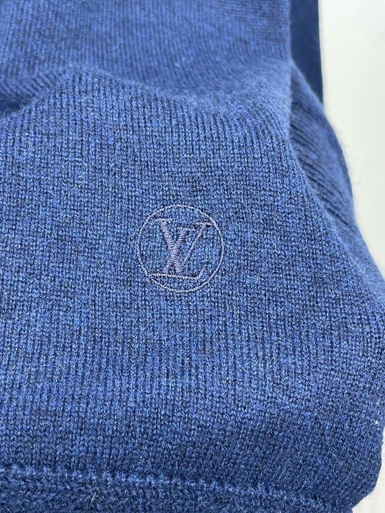 Louis Vuitton LV Blue Cashmere Knit Sweater Size US XL / EU 56 / 4 - 3 Thumbnail