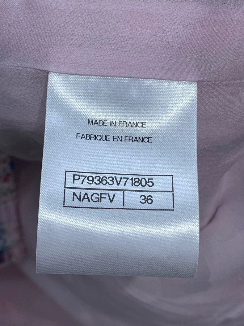 Chanel Chanel Pink Woven Vest with Glass Button Size US S / EU 44-46 / 1 - 3 Thumbnail