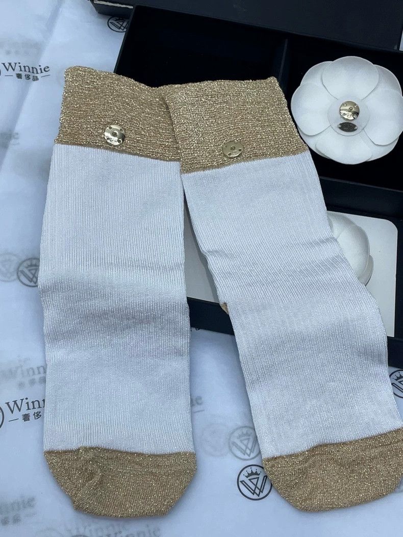 Chanel Chanel White Camellia Short Socks Size ONE SIZE - 7 Thumbnail