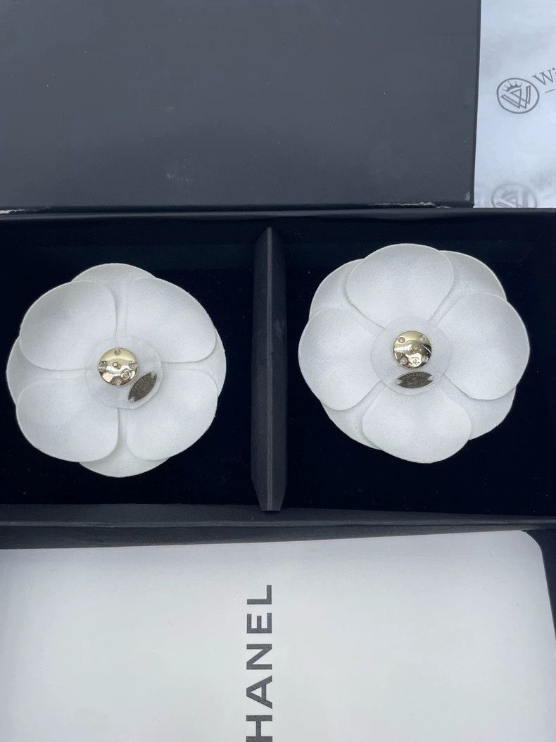 Chanel Chanel White Camellia Short Socks Size ONE SIZE - 5 Thumbnail