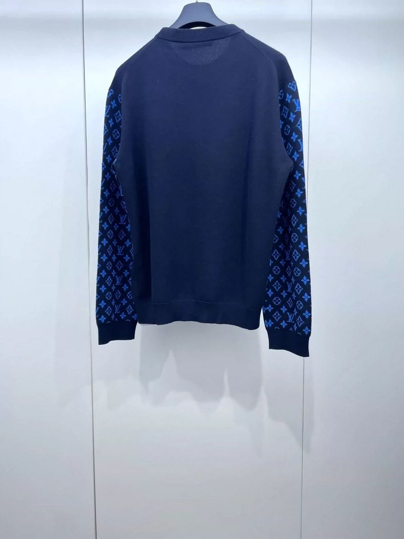 Louis Vuitton Louis Vuitton Wool Sweater with Logo Sleeves Size US L / EU 52-54 / 3 - 2 Thumbnail