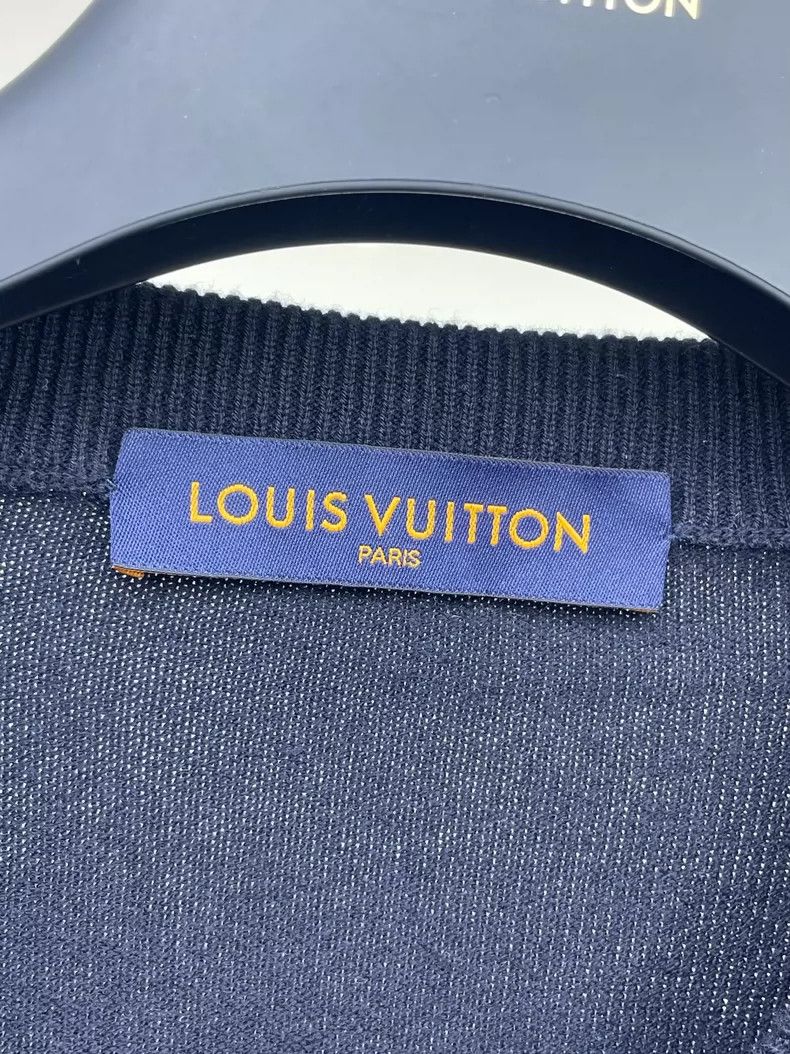 Louis Vuitton Louis Vuitton Wool Sweater with Logo Sleeves Size US L / EU 52-54 / 3 - 7 Thumbnail