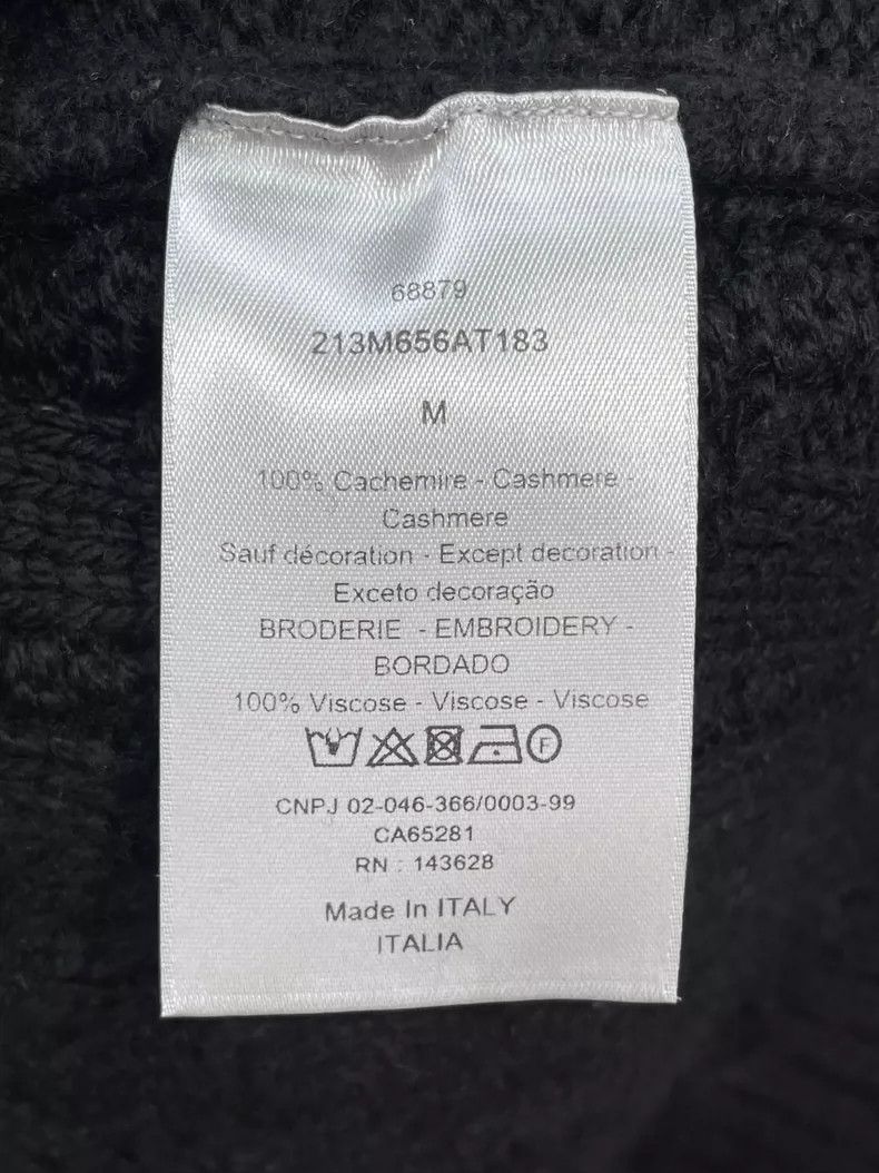 Dior Dior Black Embroidered Knit Sweater Size US M / EU 48-50 / 2 - 5 Thumbnail