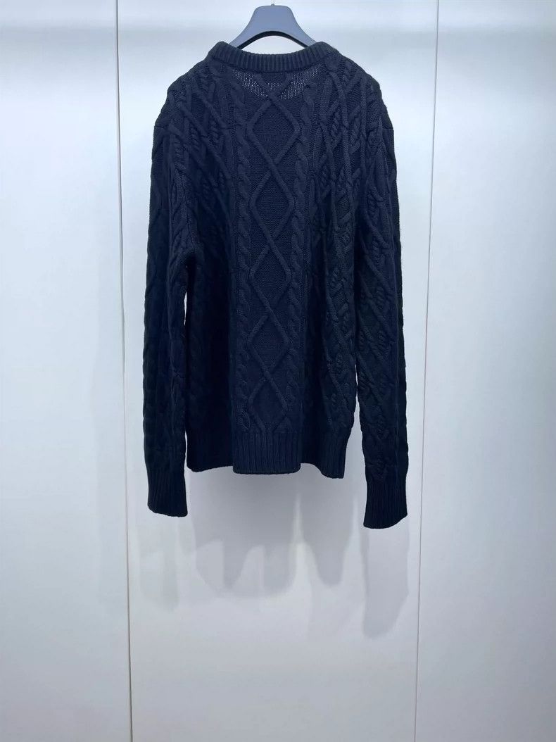 Dior Dior Black Embroidered Knit Sweater Size US M / EU 48-50 / 2 - 2 Thumbnail
