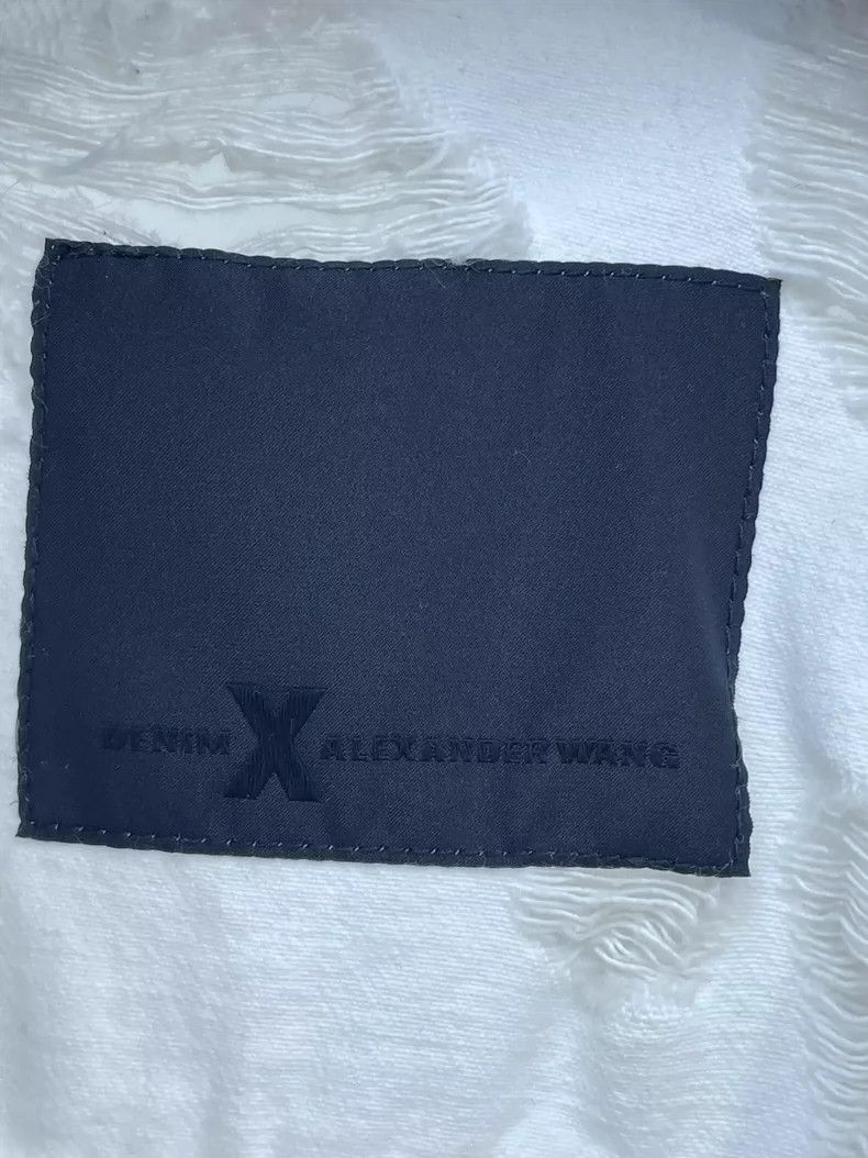 Alexander Wang Alexander Wang White Distressed Denim Jacket Size US M / EU 48-50 / 2 - 6 Thumbnail