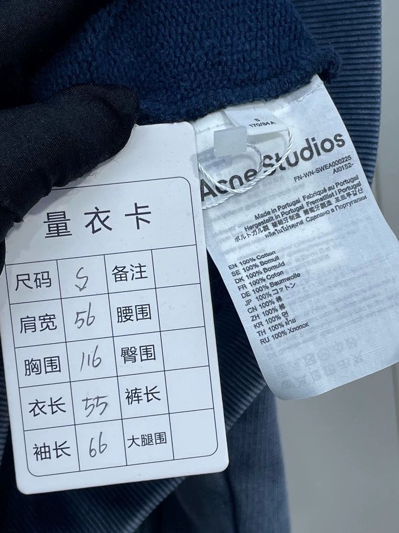 Acne Studios Acne Studios Blue Zip-Up Hoodie Size US S / EU 44-46 / 1 - 5 Thumbnail