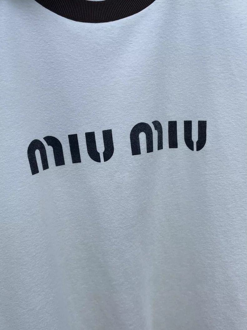 Miu Miu Miu Miu Color Block Short Sleeve T-Shirt Size US S / EU 44-46 / 1 - 6 Thumbnail