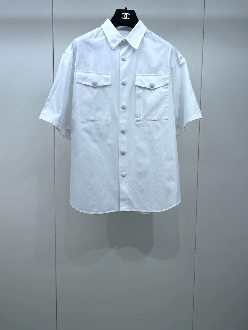 Prada PRADA White Basic Short Sleeve T-Shirt Size US M / EU 48-50 / 2 - 5 Thumbnail