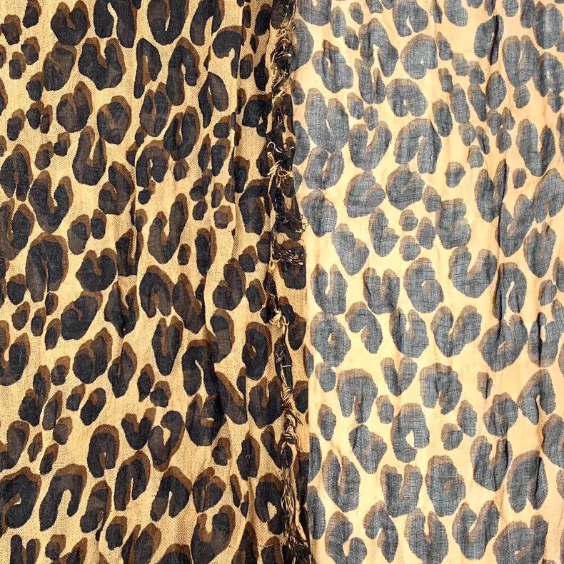 Louis Vuitton Louis Vuitton Brown Leopard Print Cashmere Scarf Size ONE SIZE - 7 Thumbnail