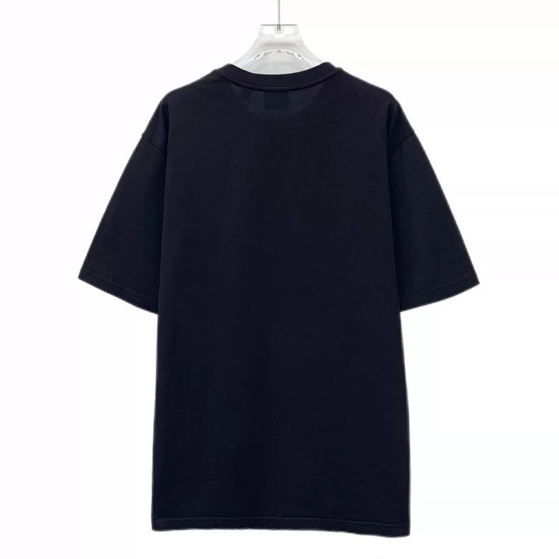 Burberry Burberry Black Cotton Short Sleeve T-Shirt Size US L / EU 52-54 / 3 - 2 Thumbnail