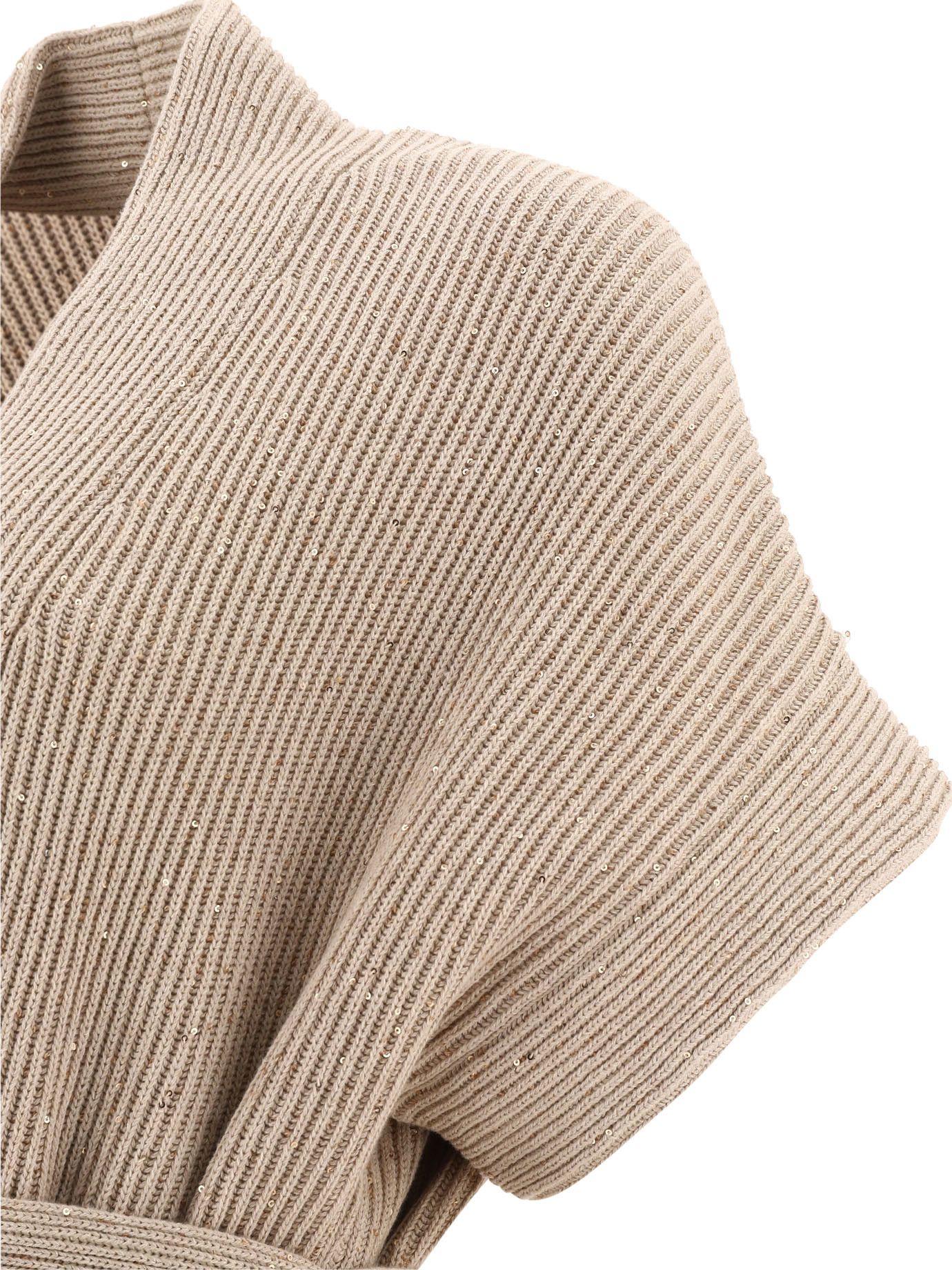 Brunello Cucinelli Diamante Ribbed Cardigan Size L / US 10 / IT 46 - 3 Thumbnail