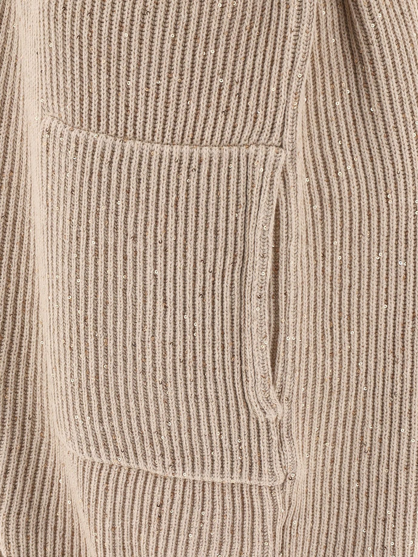 Brunello Cucinelli Diamante Ribbed Cardigan Size L / US 10 / IT 46 - 4 Thumbnail