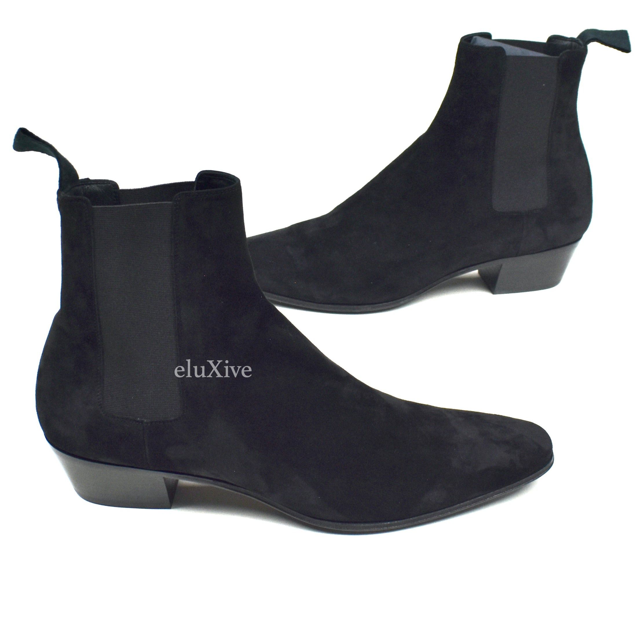 Saint Laurent Paris Saint Laurent Black Suede Dylan Chelsea Boots Size US 9 / EU 42 - 3 Thumbnail