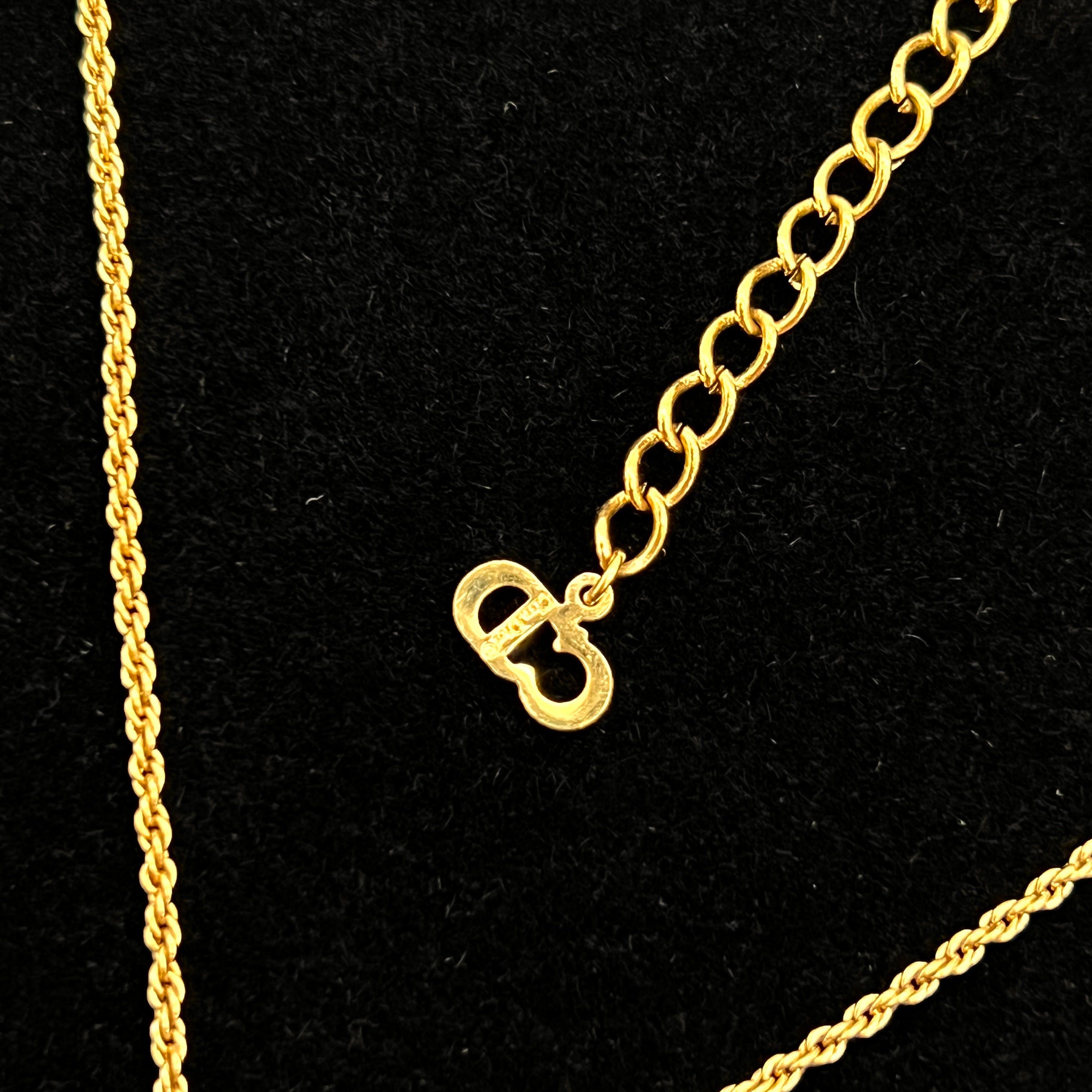 Dior Christian Dior Lady-Dior Pendant Necklace Size ONE SIZE - 8 Thumbnail