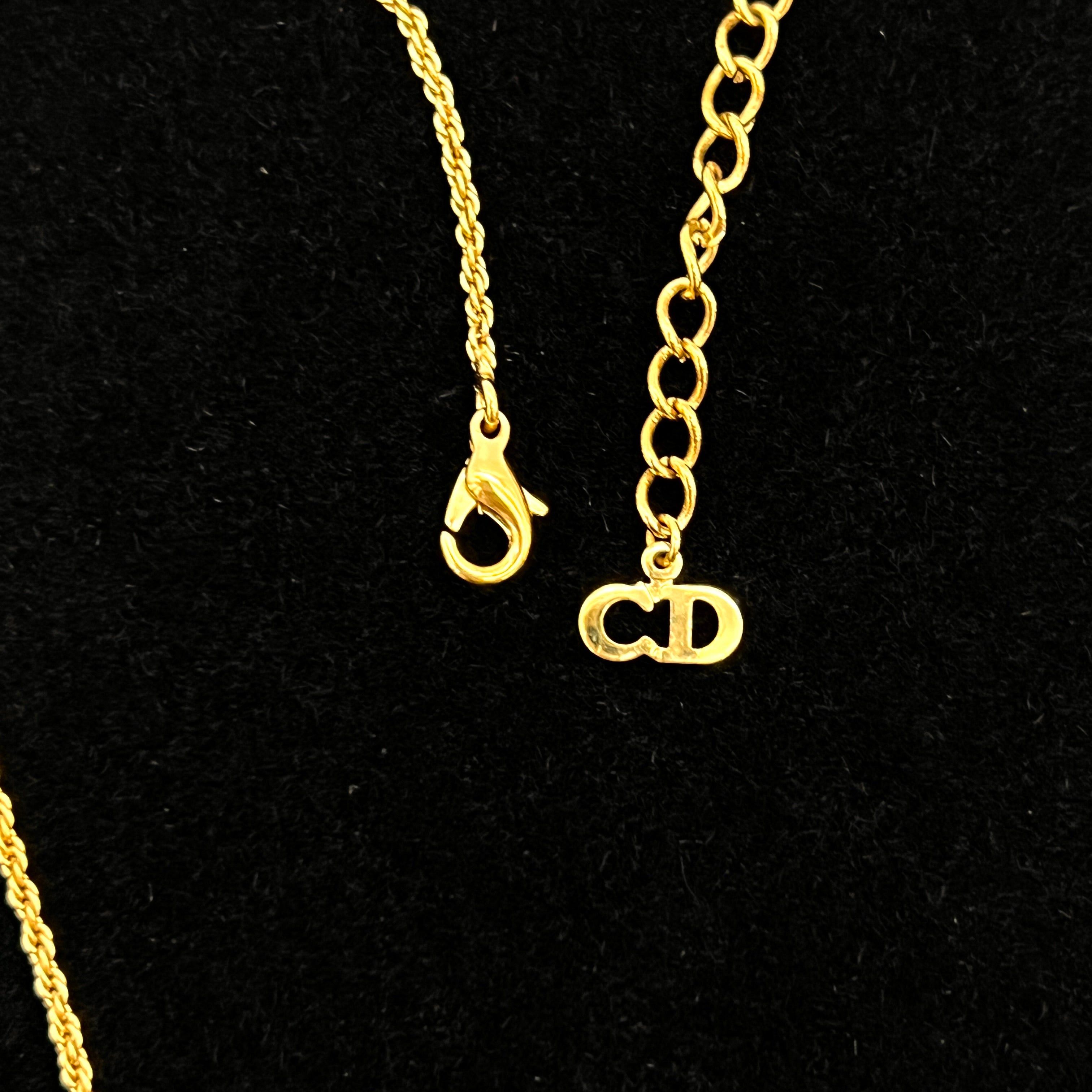 Dior Christian Dior Lady-Dior Pendant Necklace Size ONE SIZE - 10 Thumbnail