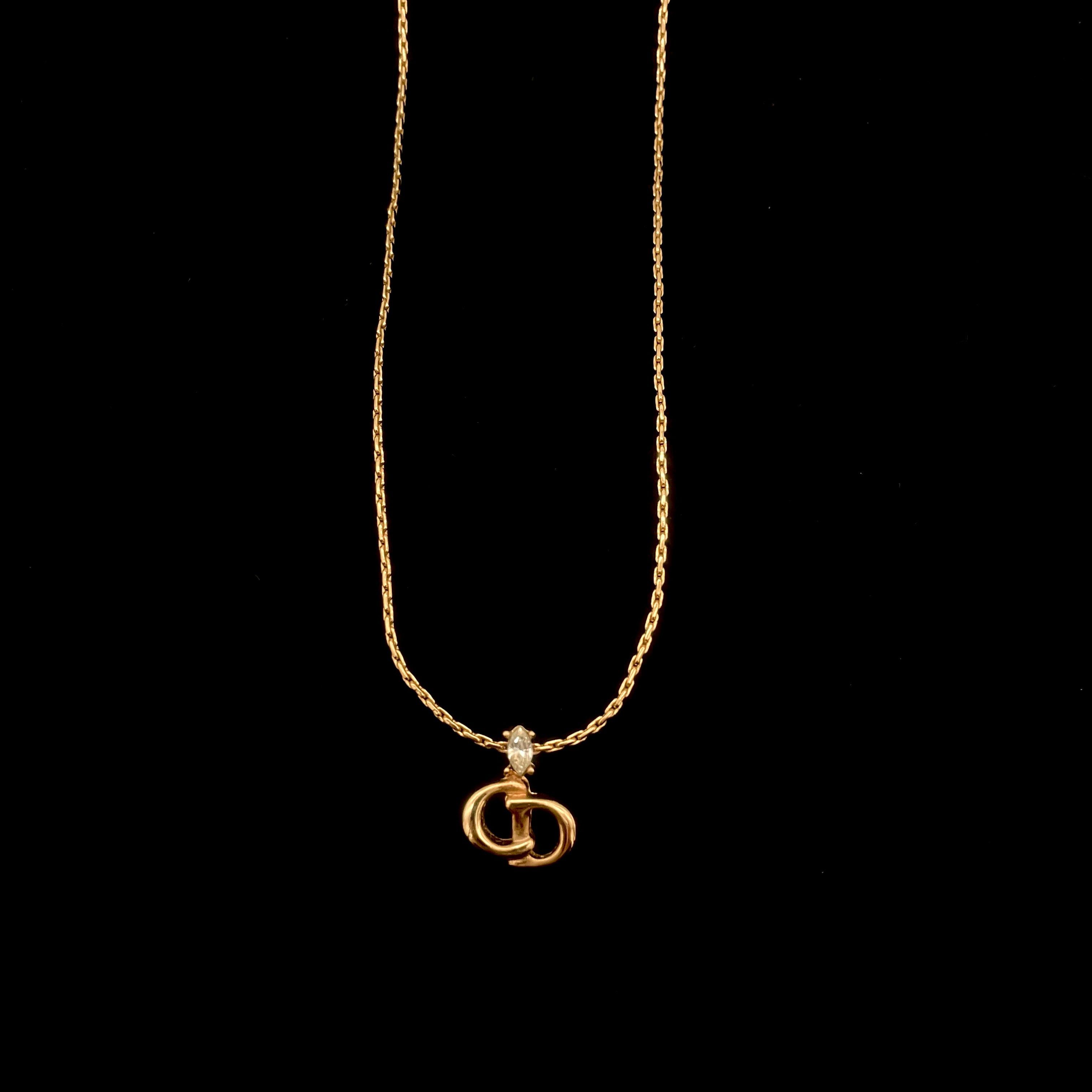Dior Christian Dior Cd Linestone Necklace Size ONE SIZE - 4 Thumbnail