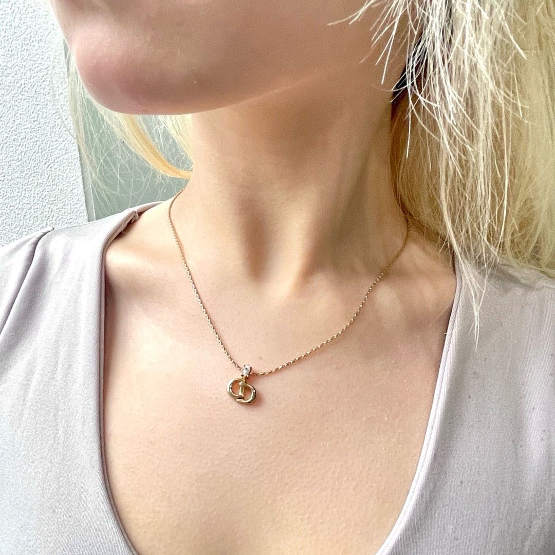 Dior Christian Dior Cd Linestone Necklace Size ONE SIZE - 3 Thumbnail