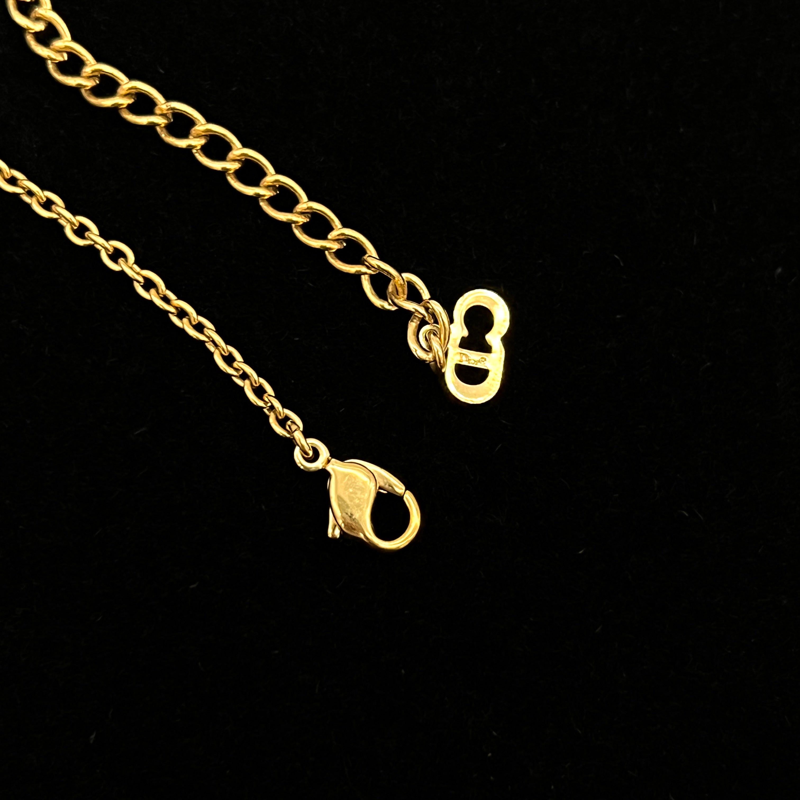 Dior Christian Dior Cd Logo Pendant Thin Chain Necklace Gp Size ONE SIZE - 8 Thumbnail