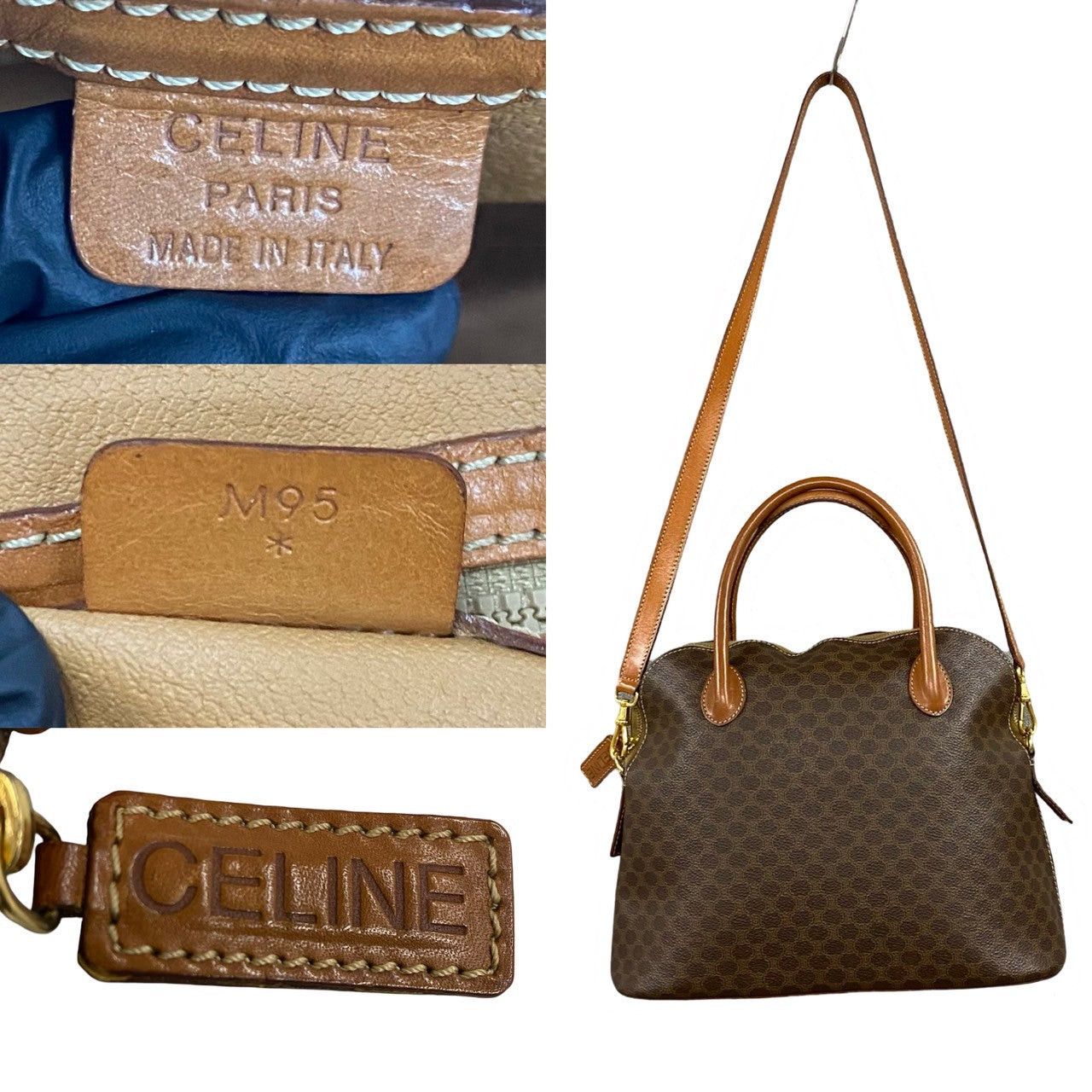 Celine Celine Shoulder Bag Brown Leather Size ONE SIZE - 3 Thumbnail