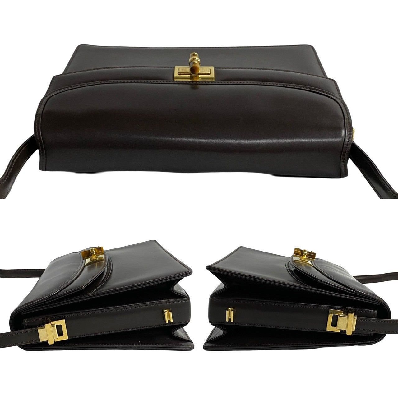 Gucci Gucci Shoulder Bag Brown Leather Size ONE SIZE - 5 Thumbnail
