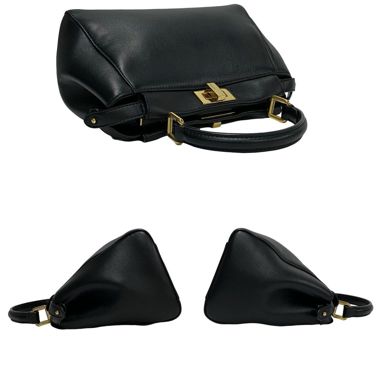 Fendi Fendi Shoulder Bag Black Leather Size ONE SIZE - 5 Thumbnail