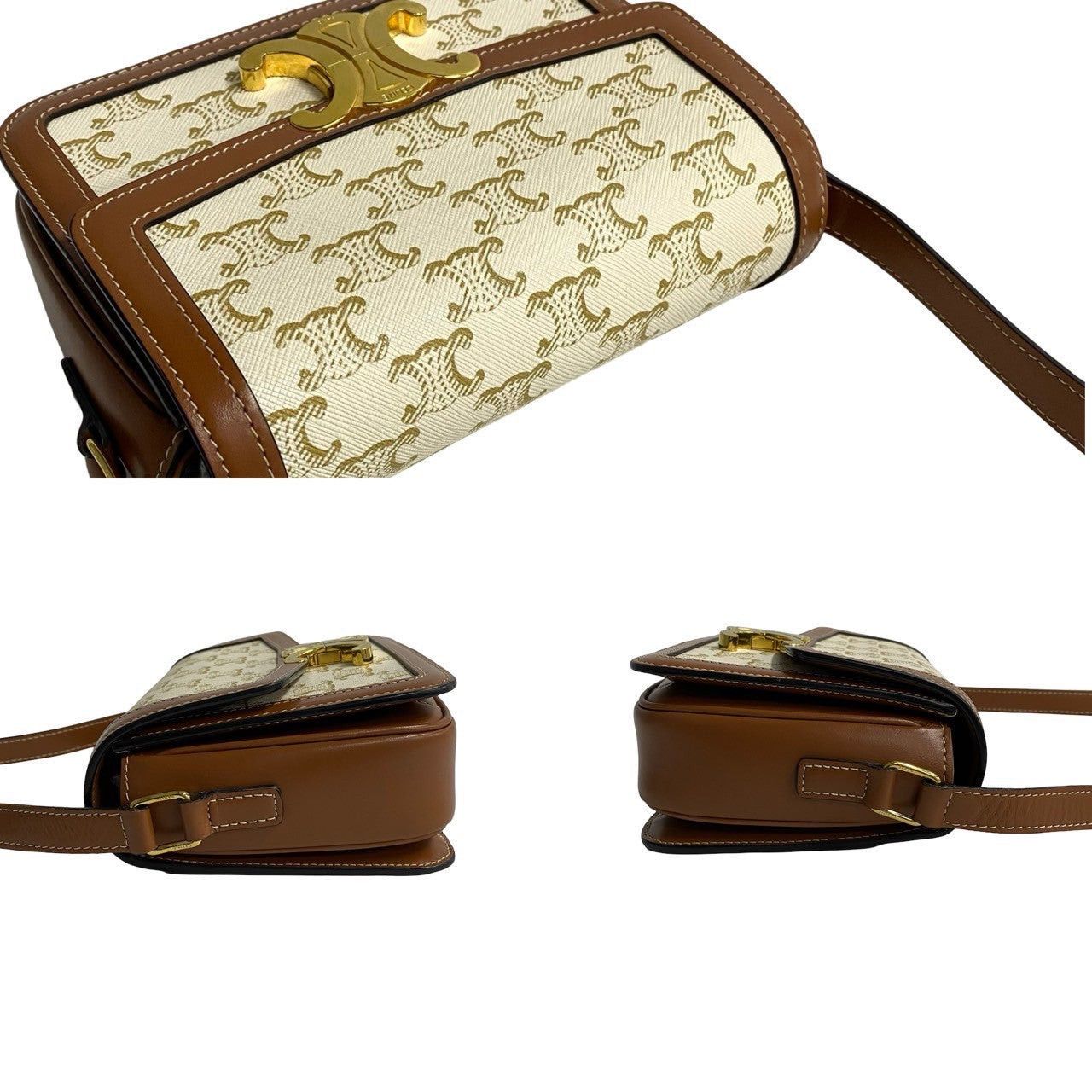 Celine Celine Shoulder Bag Brown Leather Size ONE SIZE - 5 Thumbnail