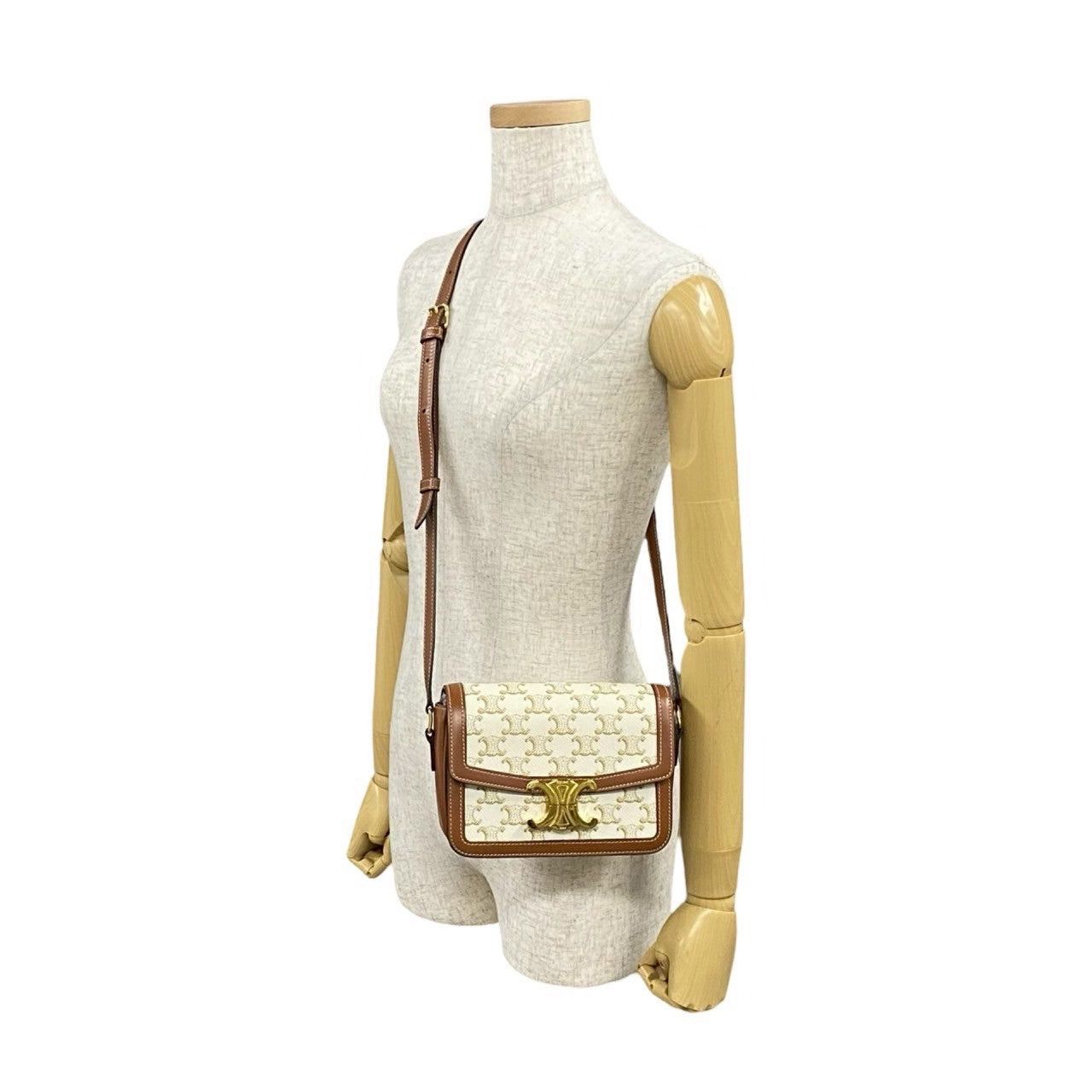 Celine Celine Shoulder Bag Brown Leather Size ONE SIZE - 2 Thumbnail