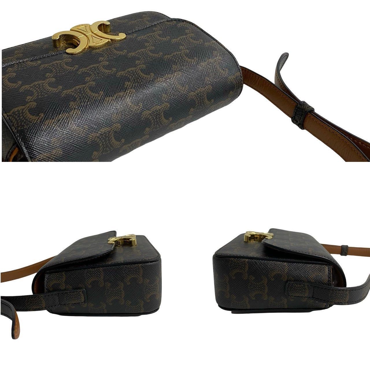 Celine Celine Shoulder Bag Brown Leather Size ONE SIZE - 5 Thumbnail