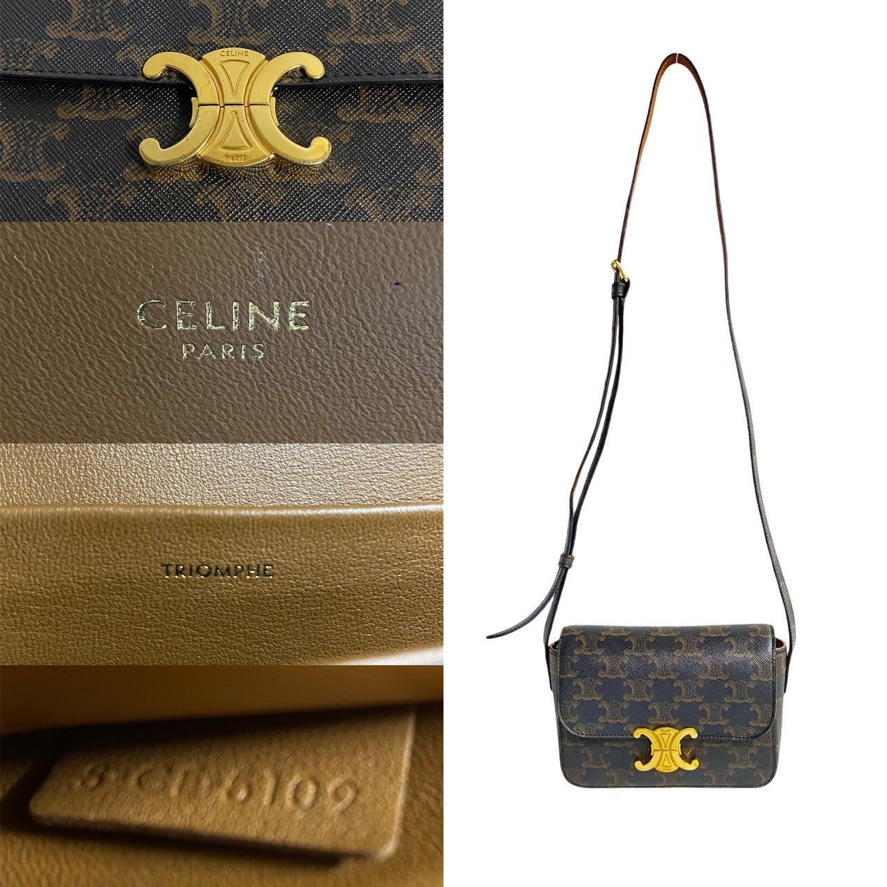 Celine Celine Shoulder Bag Brown Leather Size ONE SIZE - 3 Thumbnail