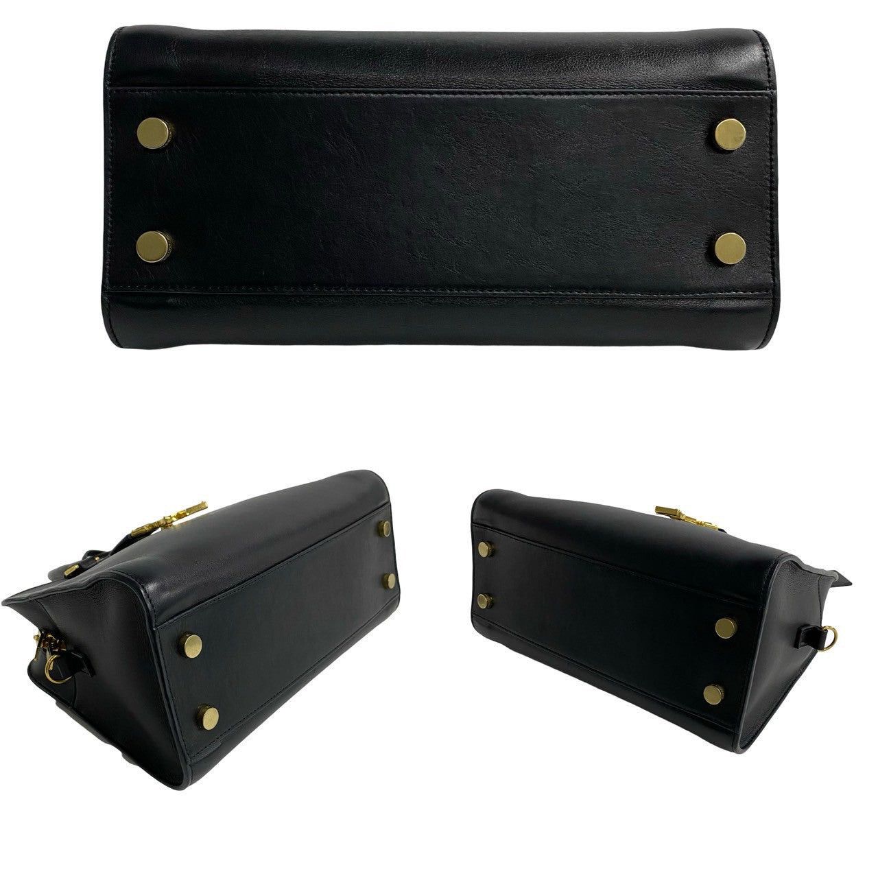 Yves Saint Laurent Yves Saint Laurent Shoulder Bag Black Leather Size ONE SIZE - 6 Thumbnail
