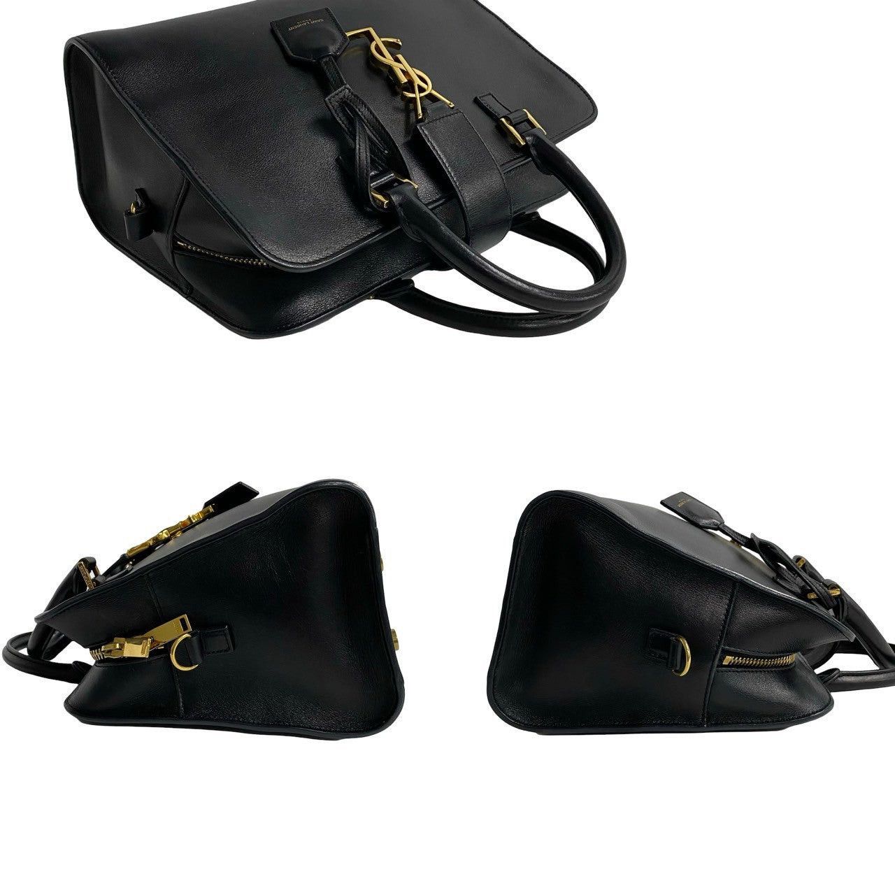 Yves Saint Laurent Yves Saint Laurent Shoulder Bag Black Leather Size ONE SIZE - 5 Thumbnail