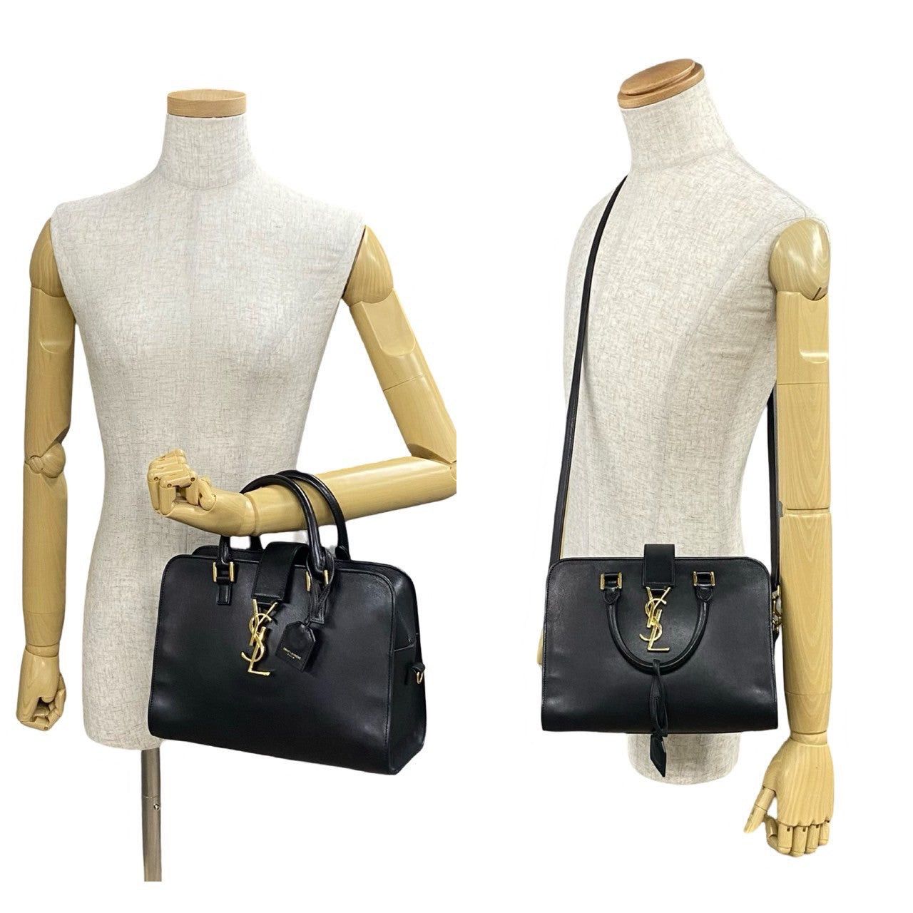 Yves Saint Laurent Yves Saint Laurent Shoulder Bag Black Leather Size ONE SIZE - 2 Thumbnail
