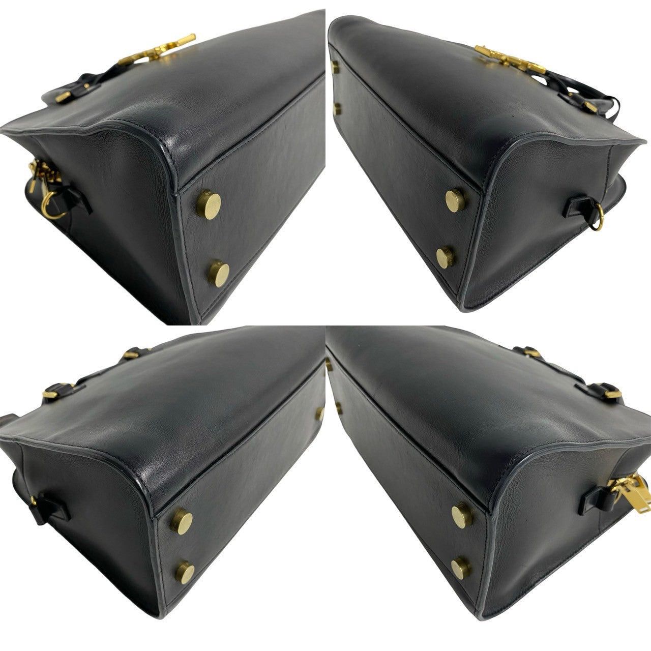 Yves Saint Laurent Yves Saint Laurent Shoulder Bag Black Leather Size ONE SIZE - 7 Thumbnail