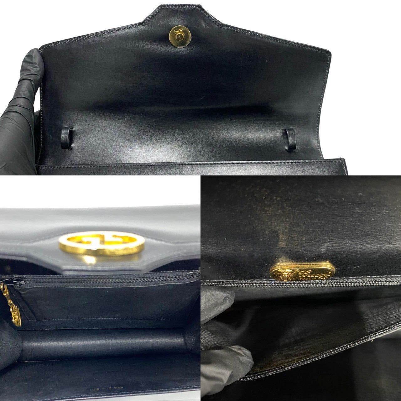Gucci Gucci Shoulder Bag Black Leather Size ONE SIZE - 8 Thumbnail