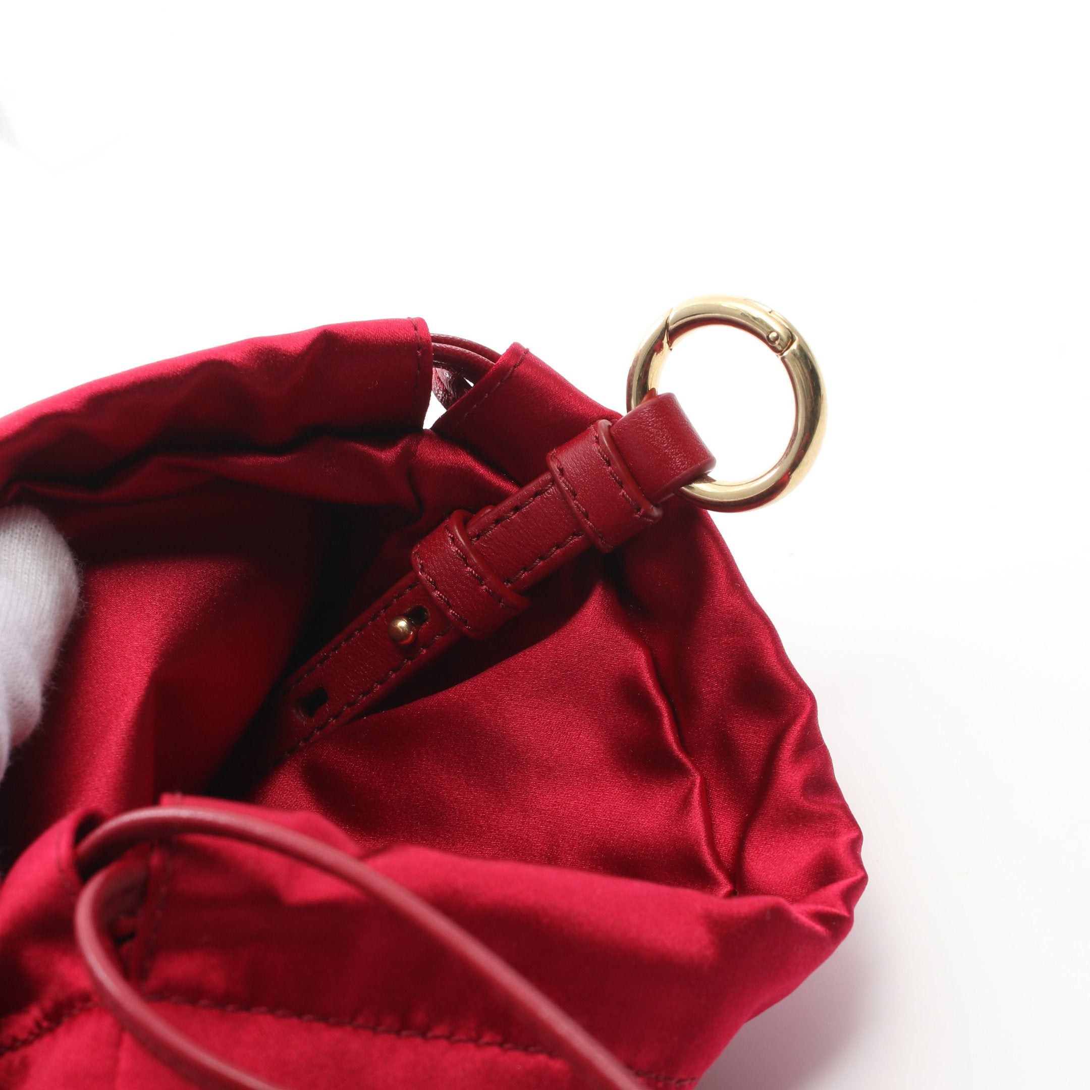 Miu Miu Miu Miu Duchesse Pouch Satin Pink Red Purse Size ONE SIZE - 6 Thumbnail
