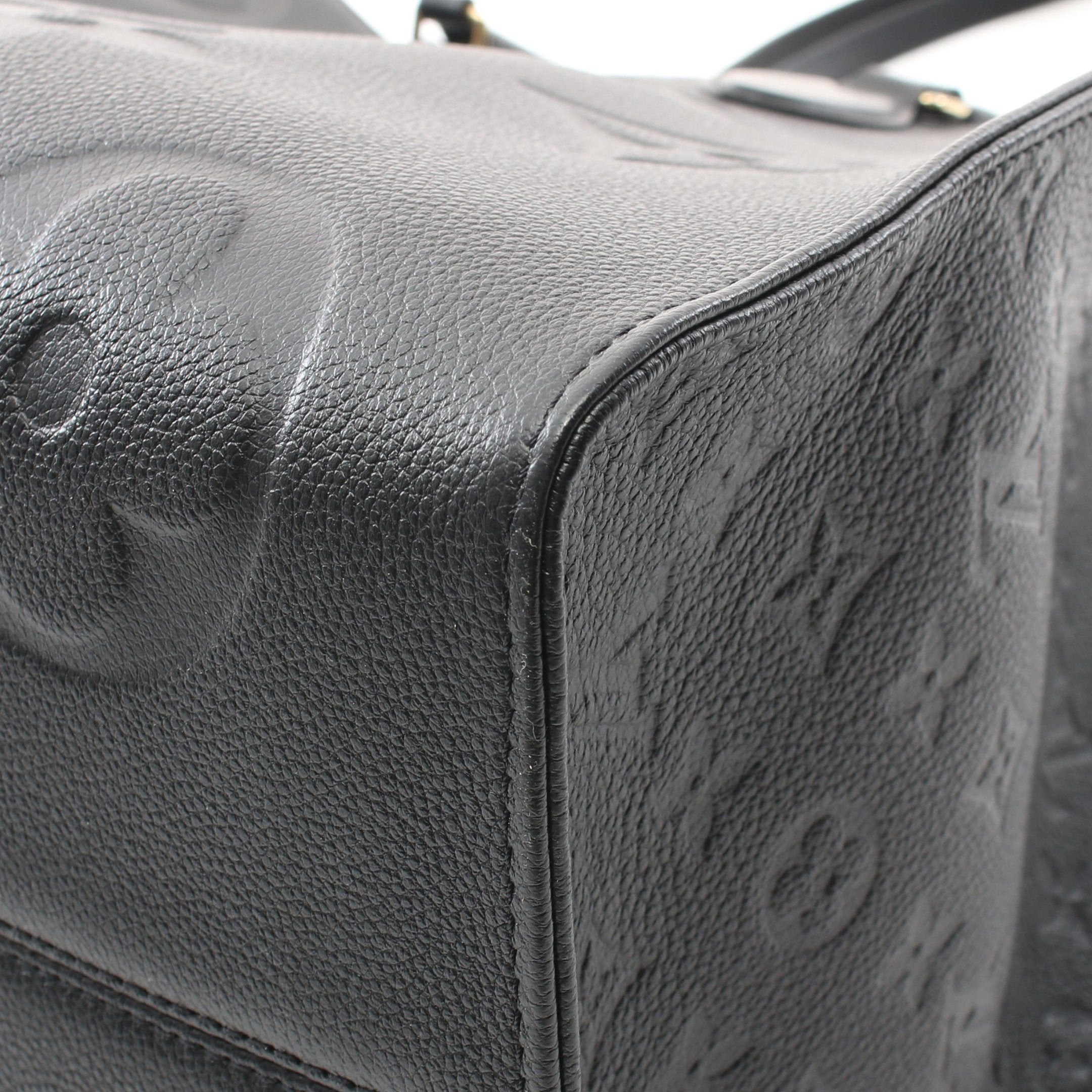 Louis Vuitton Louis Vuitton On-The-Go Gm Monogram Empreinte Noir Shoulder Bag Tote Leather Black Size ONE SIZE - 6 Thumbnail