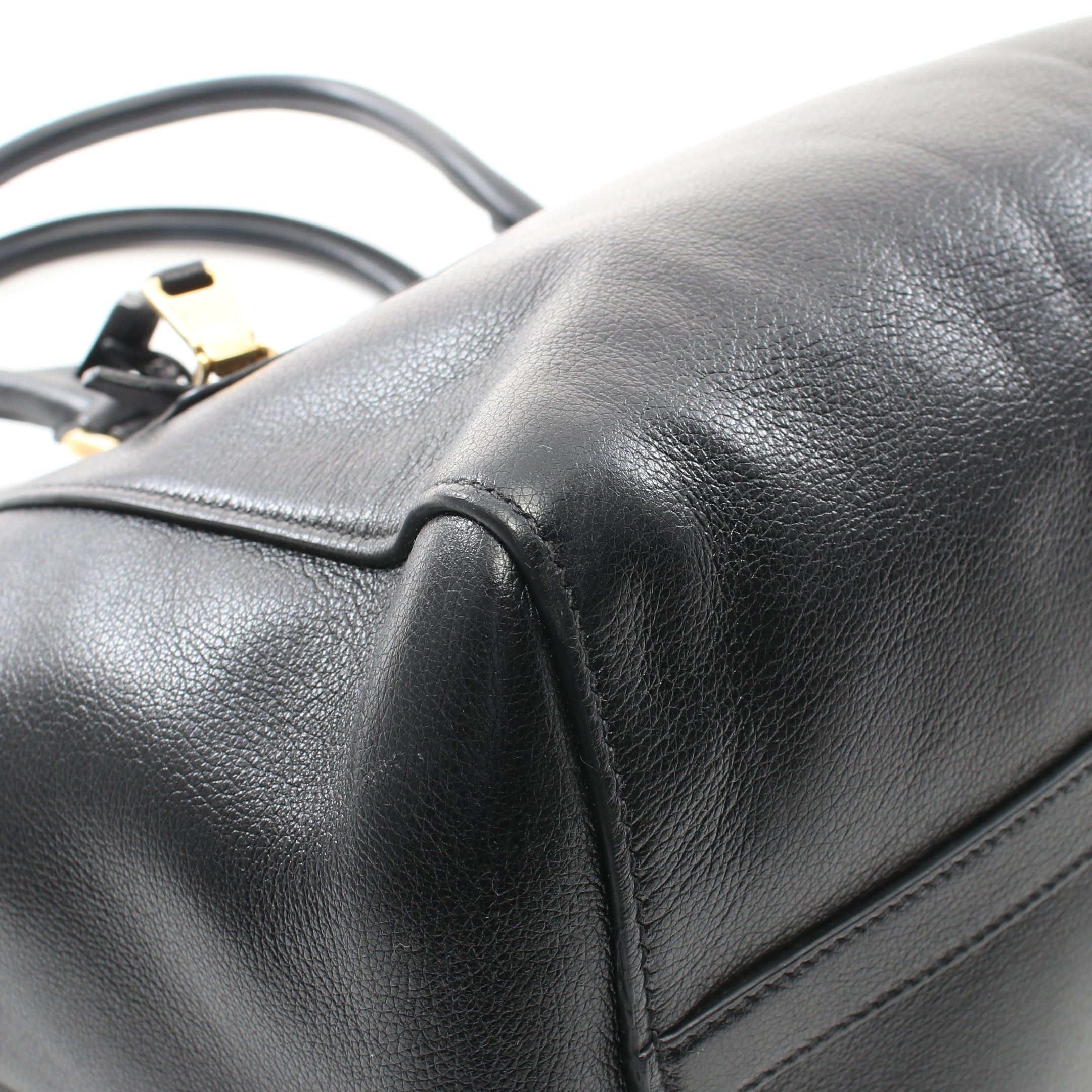 Prada Prada Handbag Leather Black Size ONE SIZE - 8 Thumbnail